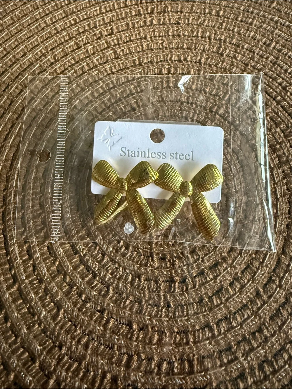 3 pairs stainless steel earrings bundle